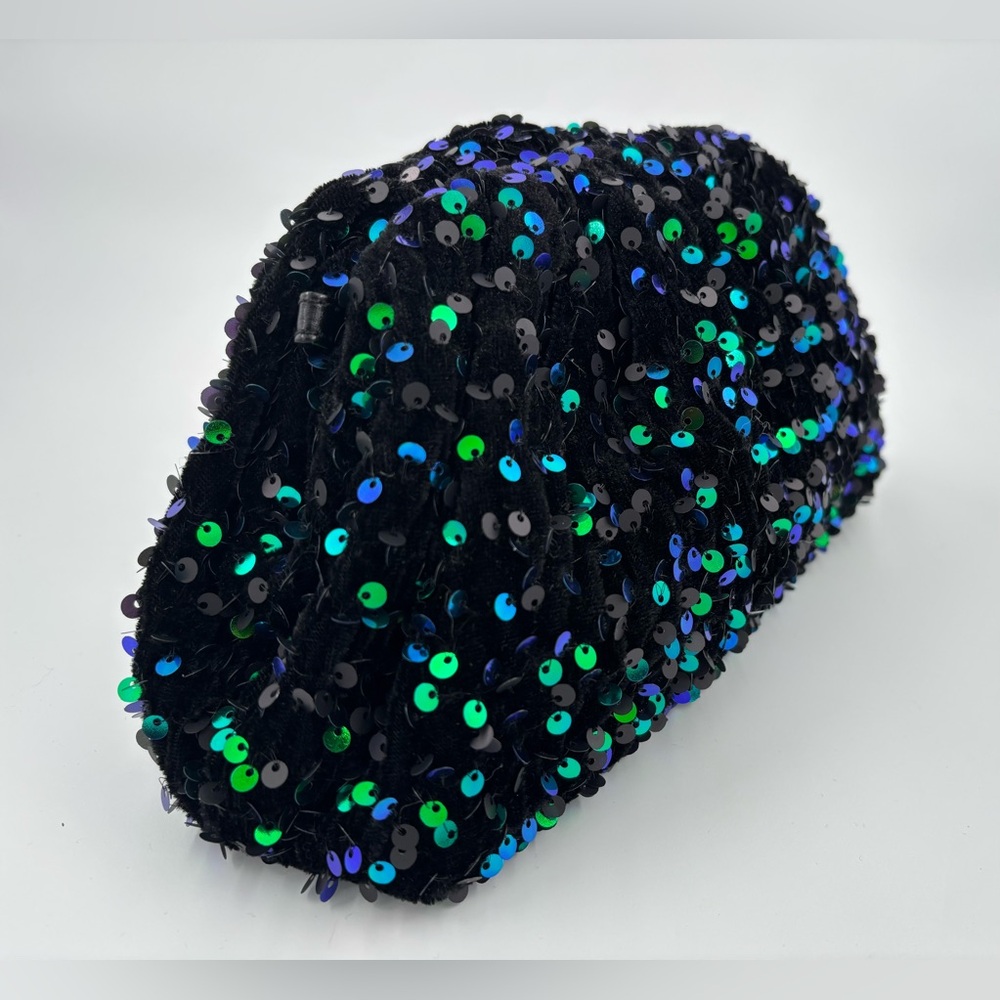 NWT Anthropologie Maeve The Frankie Mini Clutch: Velvet Sequin Edition gift - Picture 5 of 11